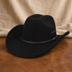 Felt Cowboy Hat with Structured Crown