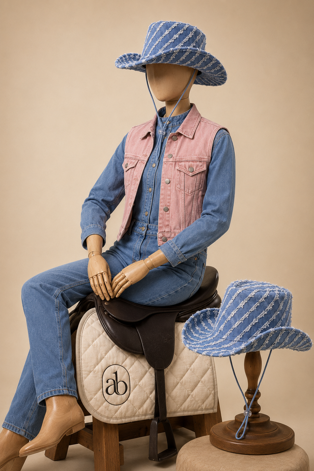 Edit No. 19 – Washed Denim Cowboy Hat