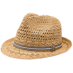Straw Trilby Hat – Short Brim Summer Style