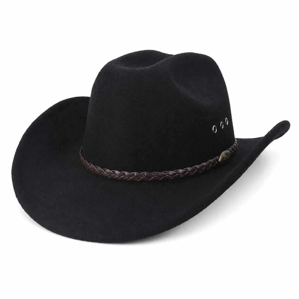 Felt Cowboy Hat with Structured Crown