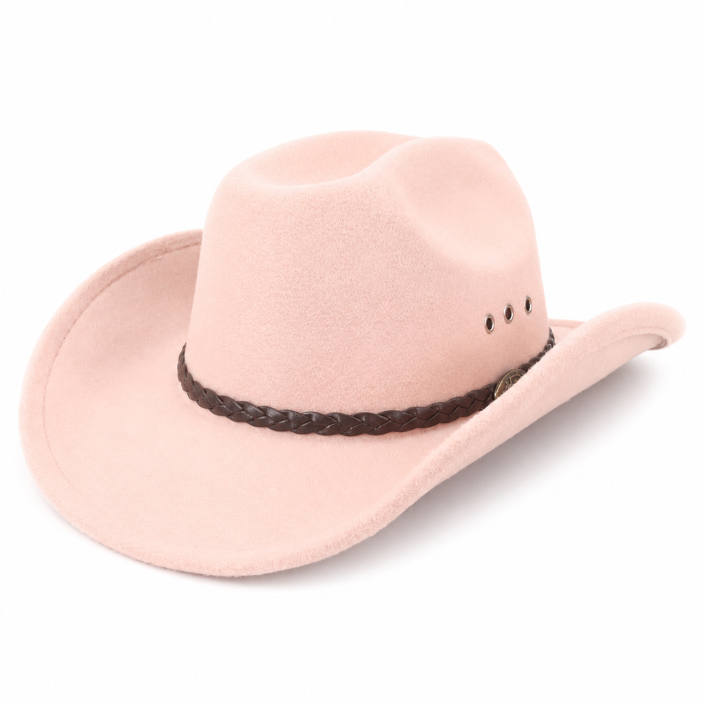 Felt Cowboy Hat with Structured Crown