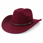 Felt Cowboy Hat with Structured Crown