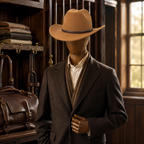 Felt Cowboy Hat with Structured Crown