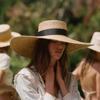 Considered Wide Brim Straw Sun Hat, Oversized
