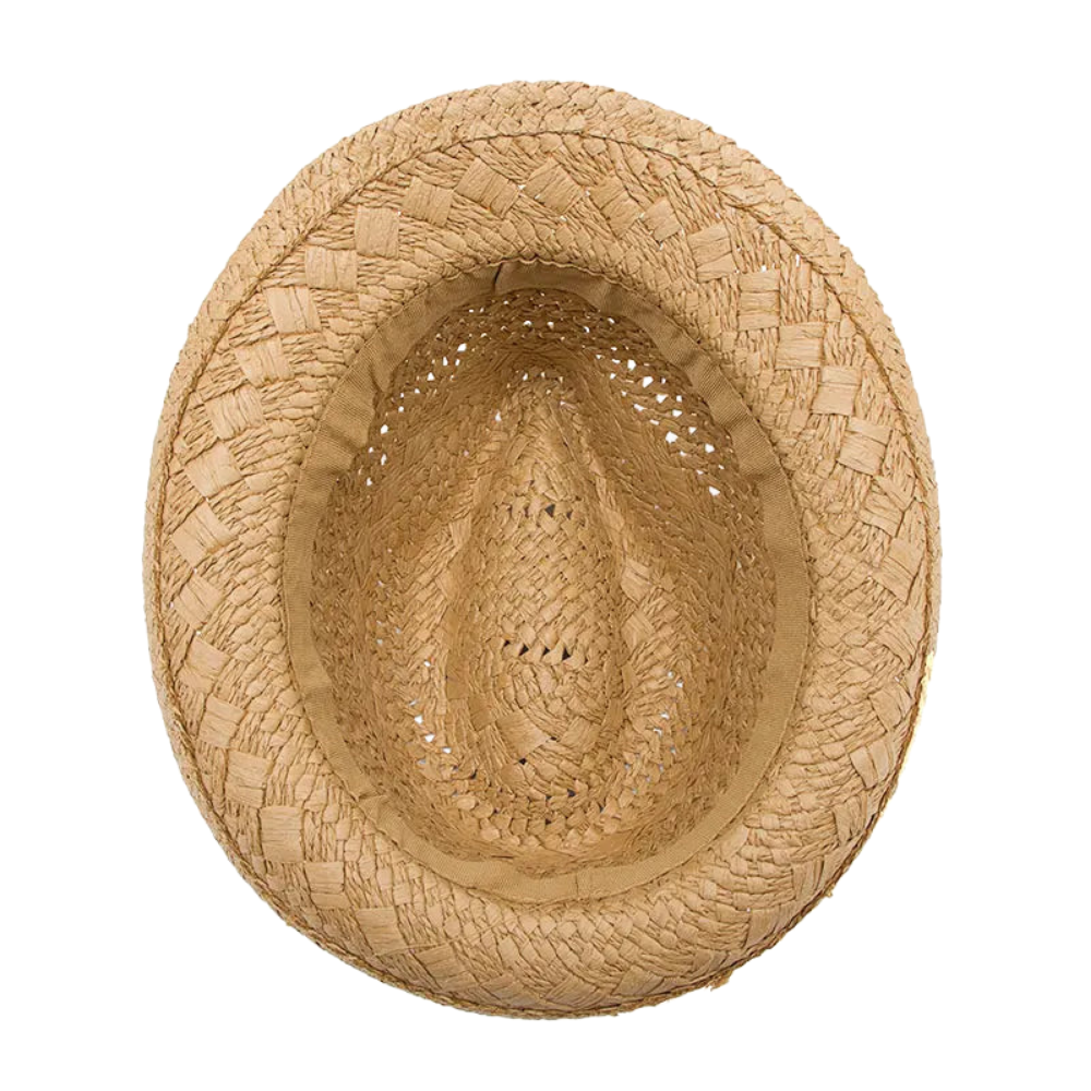 Straw Trilby Hat – Short Brim Summer Style