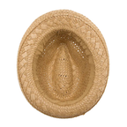 Straw Trilby Hat – Short Brim Summer Style
