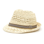 Straw Trilby Hat – Short Brim Summer Style