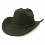 Felt Cowboy Hat with Structured Crown