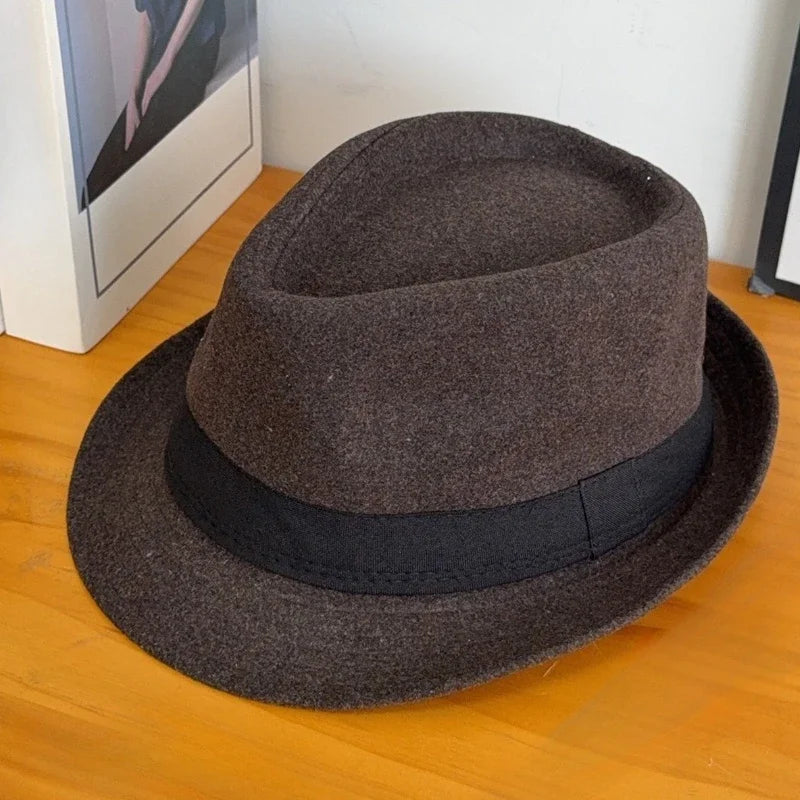 Selected Soft Felt Fedora, Warm Lined for Winter
