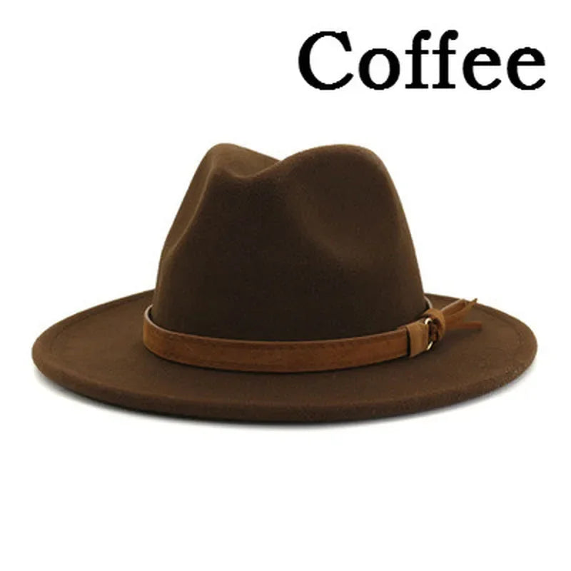 Selected Soft Felt Fedora, Wide Curled Brim