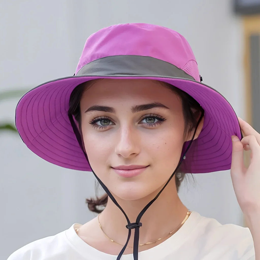 From the Edit – Dual-Tone Sun Hat, Ponytail Hole