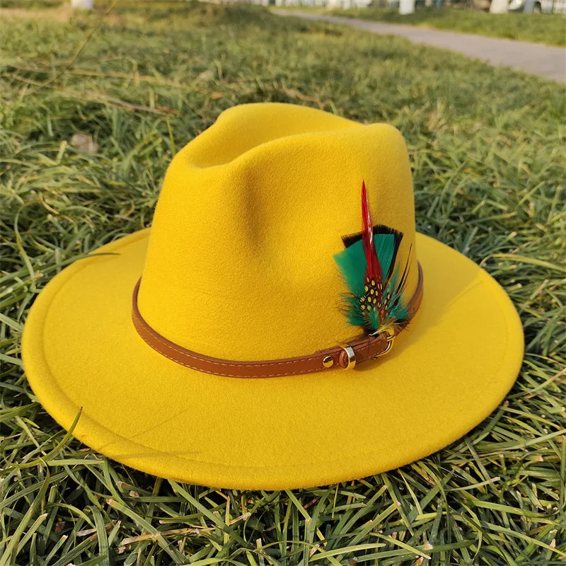 Selected Faux Suede Fedora, Wide Brim Elegant