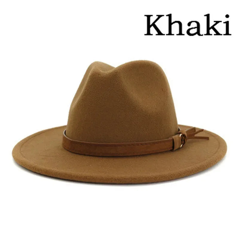 Selected Soft Felt Fedora, Wide Curled Brim