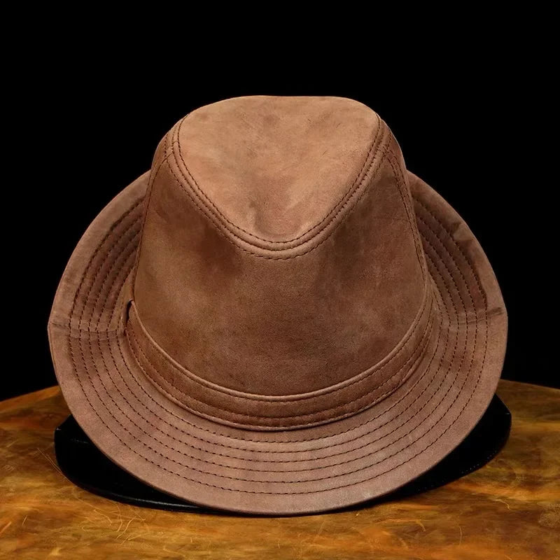 Edit No. 13 – Faux Leather Fedora, Vintage Finish