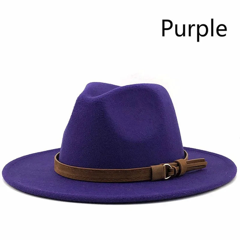 Selected Soft Felt Fedora, Wide Curled Brim