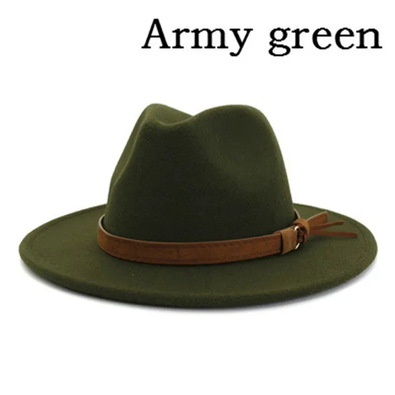 Selected Soft Felt Fedora, Wide Curled Brim