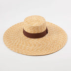 Considered Wide Brim Straw Sun Hat, Oversized