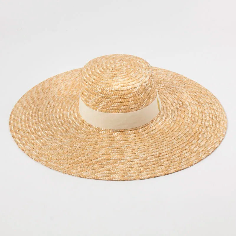 Considered Wide Brim Straw Sun Hat, Oversized
