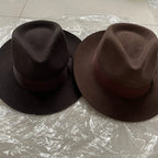 Edit No. 09 – Soft Felt Fedora, Satin-Lined Raw Edge