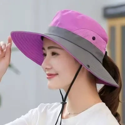 From the Edit – Dual-Tone Sun Hat, Ponytail Hole