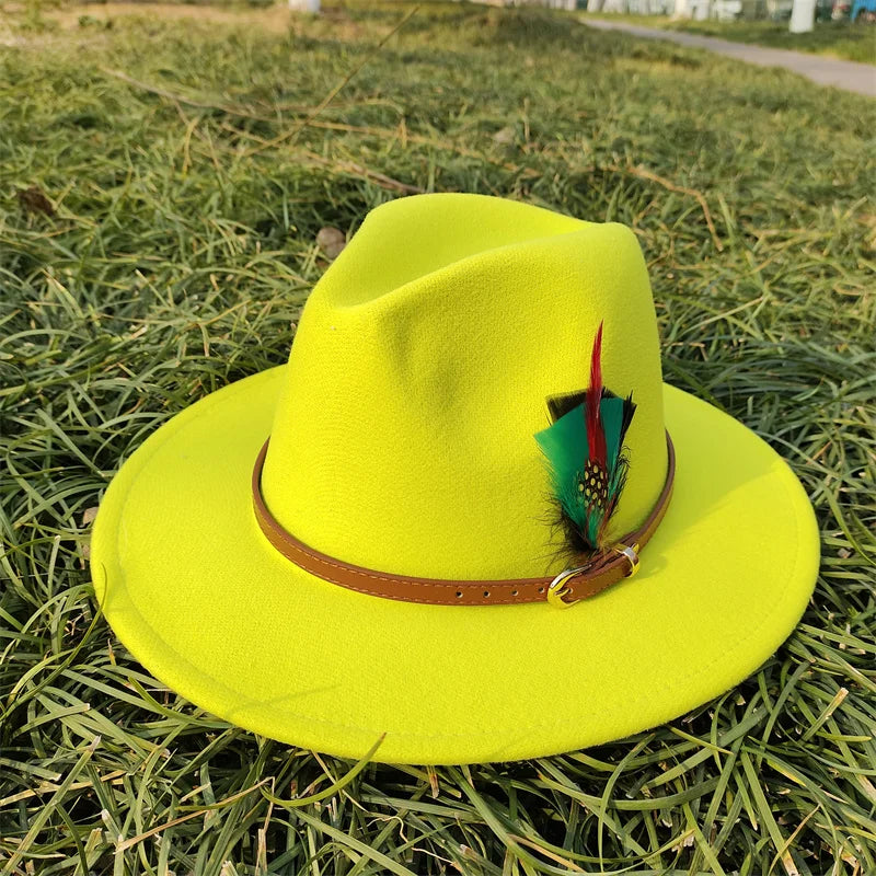 Selected Faux Suede Fedora, Wide Brim Elegant