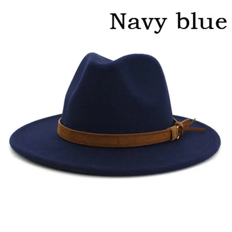 Selected Soft Felt Fedora, Wide Curled Brim