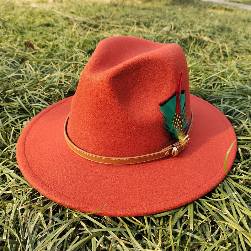 Selected Faux Suede Fedora, Wide Brim Elegant