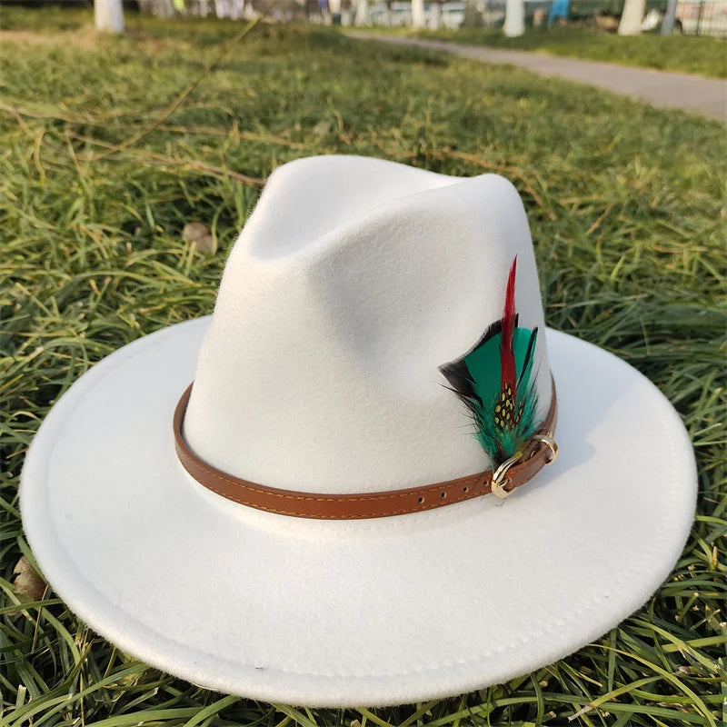 Selected Faux Suede Fedora, Wide Brim Elegant