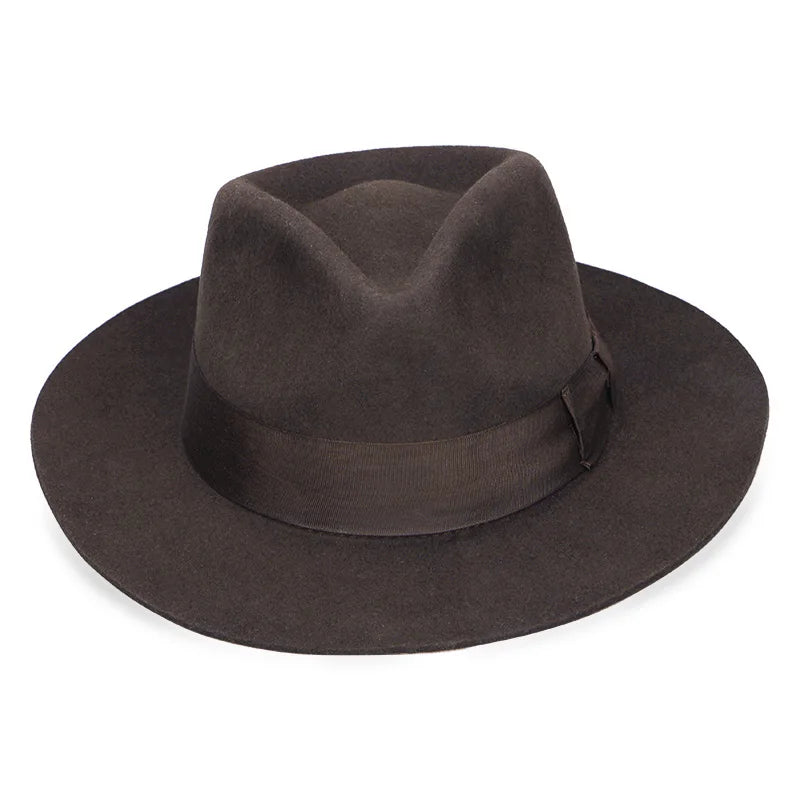 Edit No. 09 – Soft Felt Fedora, Satin-Lined Raw Edge