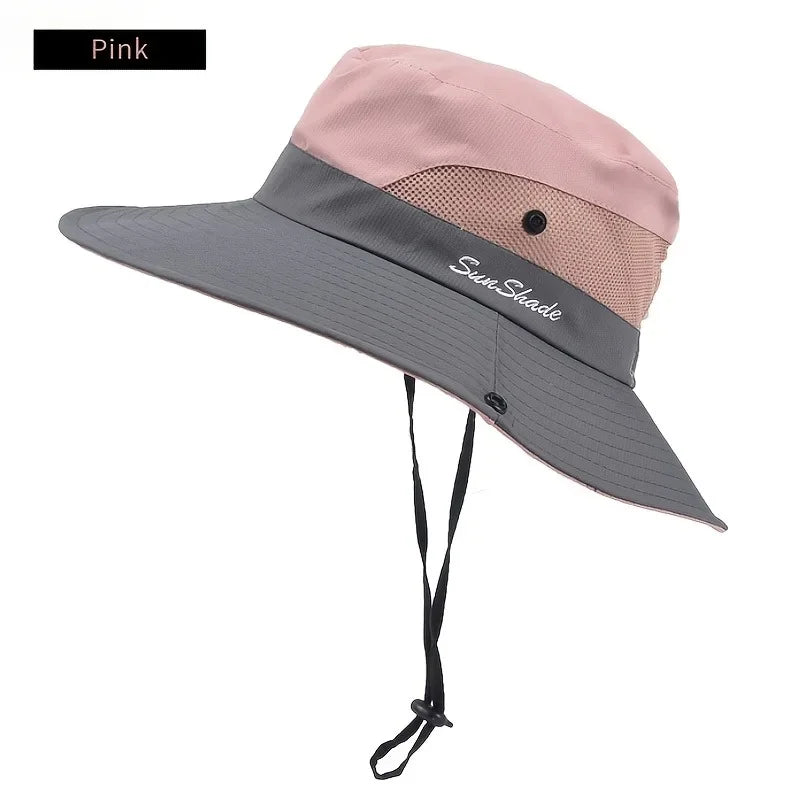 From the Edit – Dual-Tone Sun Hat, Ponytail Hole