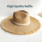From the Edit – Raffia Sun Hat with Tassel Trim