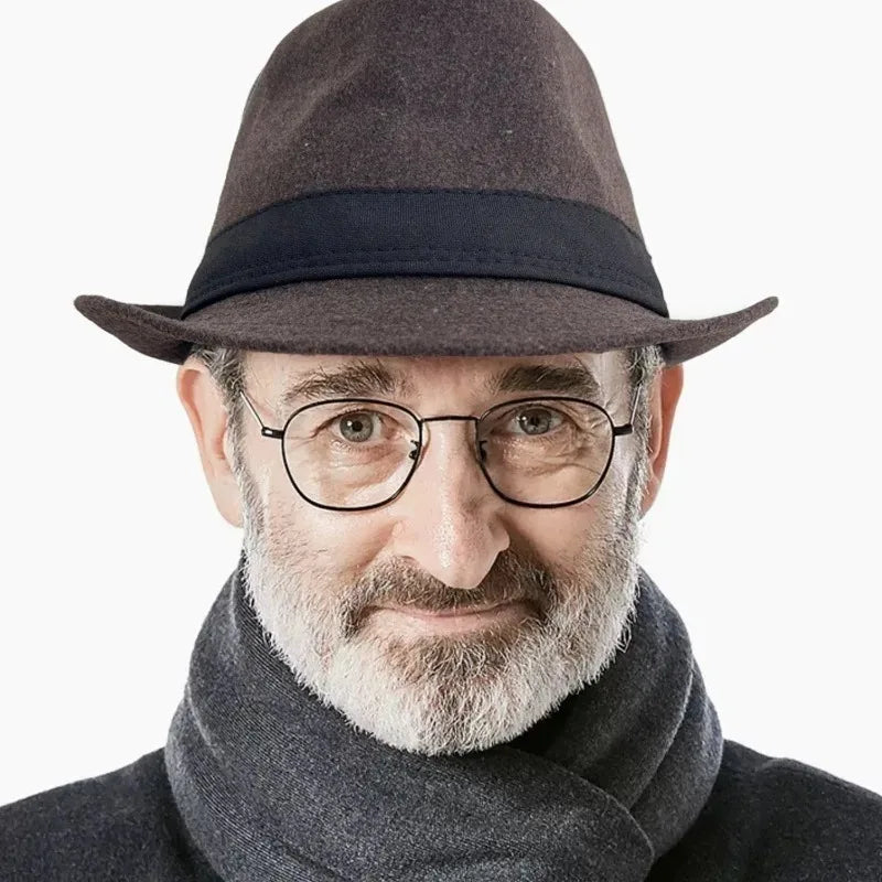 Selected Soft Felt Fedora, Warm Lined for Winter