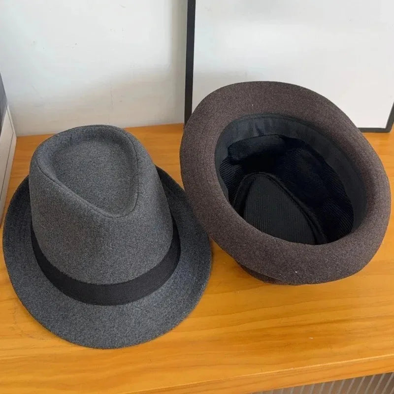 Selected Soft Felt Fedora, Warm Lined for Winter