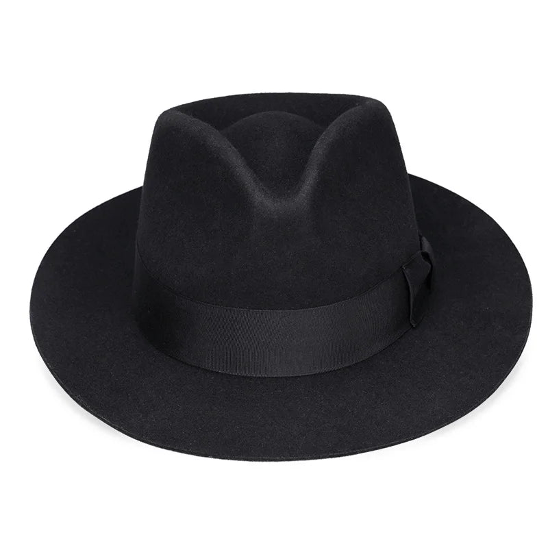 Edit No. 09 – Soft Felt Fedora, Satin-Lined Raw Edge