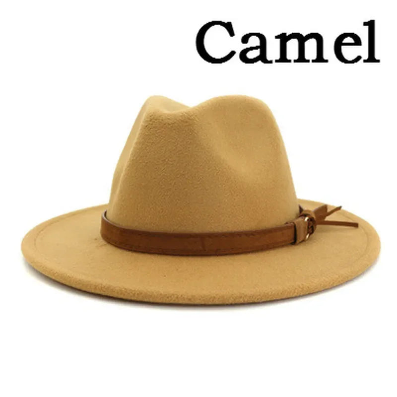Selected Soft Felt Fedora, Wide Curled Brim