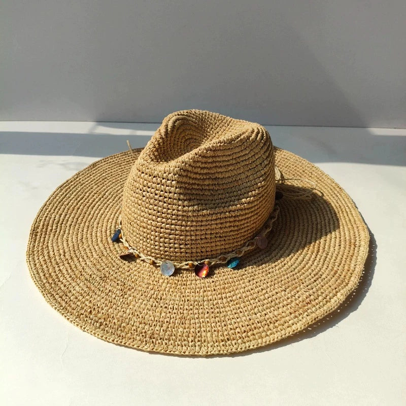 From the Edit – Raffia Sun Hat with Tassel Trim