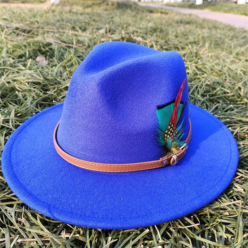 Selected Faux Suede Fedora, Wide Brim Elegant