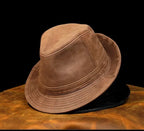 Edit No. 13 – Faux Leather Fedora, Vintage Finish