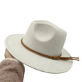 Selected Faux Suede Fedora, Wide Brim Elegant