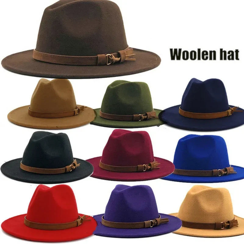 Selected Soft Felt Fedora, Wide Curled Brim