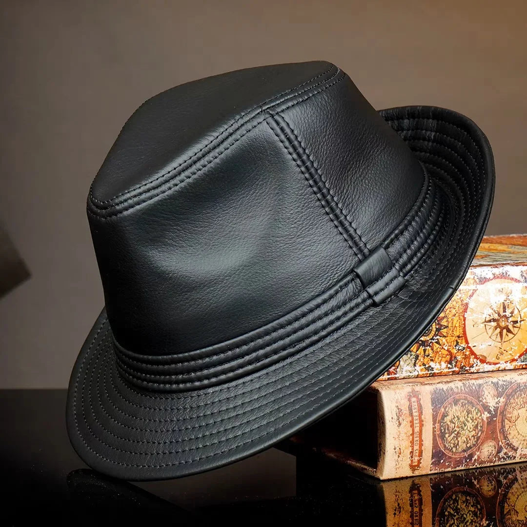 Edit No. 13 – Faux Leather Fedora, Vintage Finish