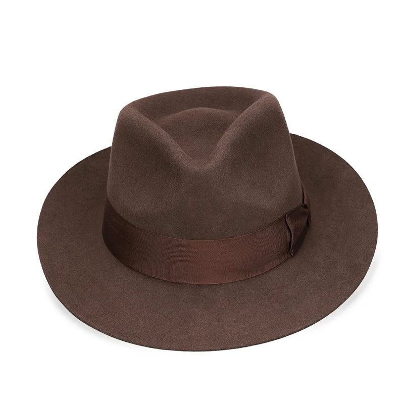 Edit No. 09 – Soft Felt Fedora, Satin-Lined Raw Edge