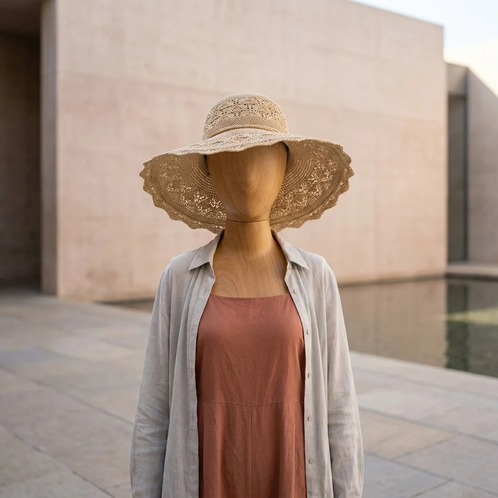 Foldable Bucket Sun Hat, Wide Brim