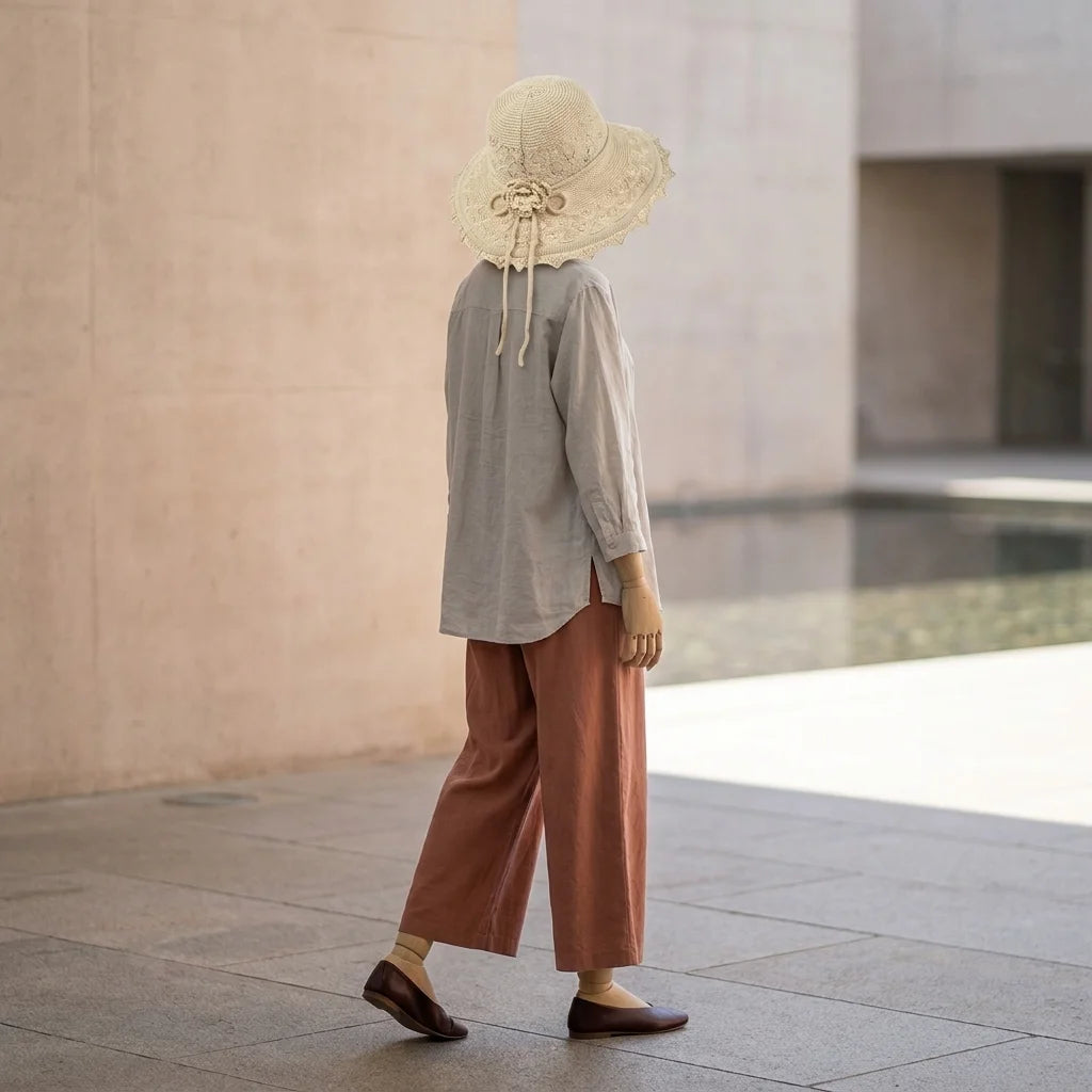 Foldable Bucket Sun Hat, Wide Brim