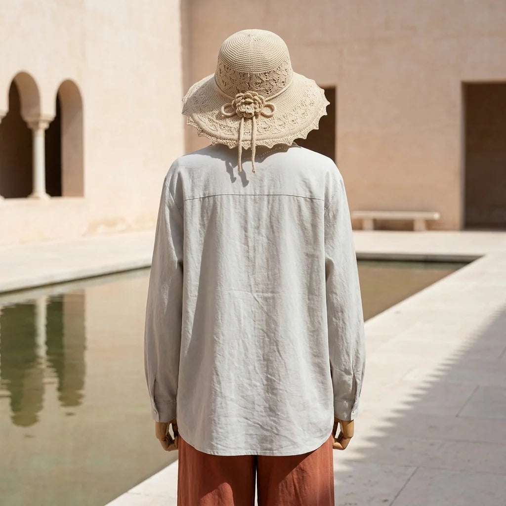 Foldable Bucket Sun Hat, Wide Brim