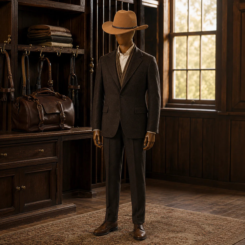 Felt Cowboy Hat with Structured Crown