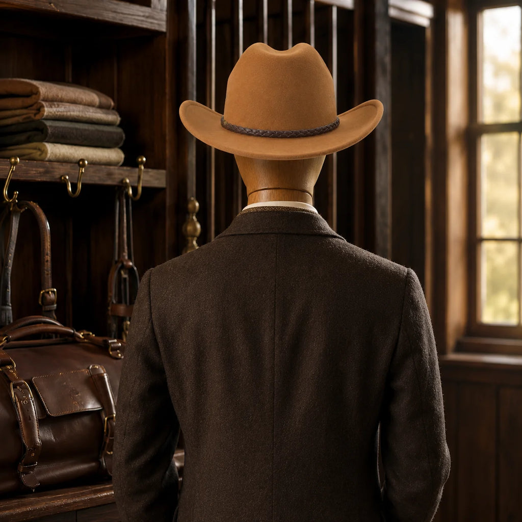 Felt Cowboy Hat with Structured Crown