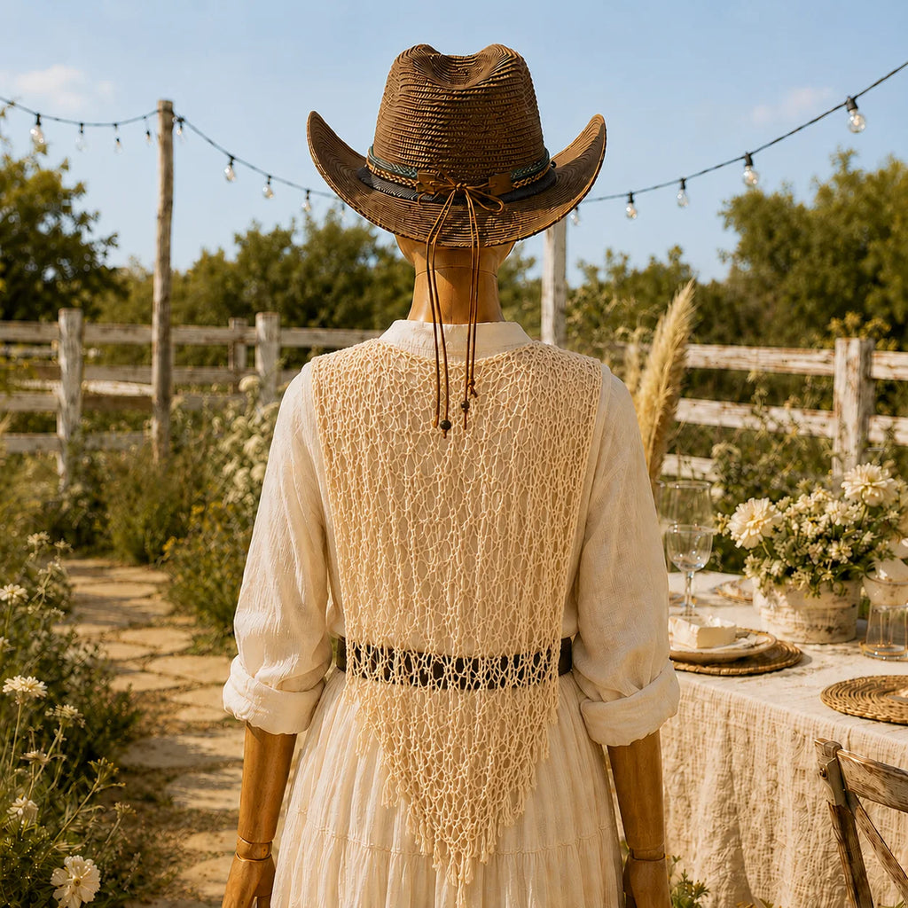 Cowboy Hat with Beaded Band