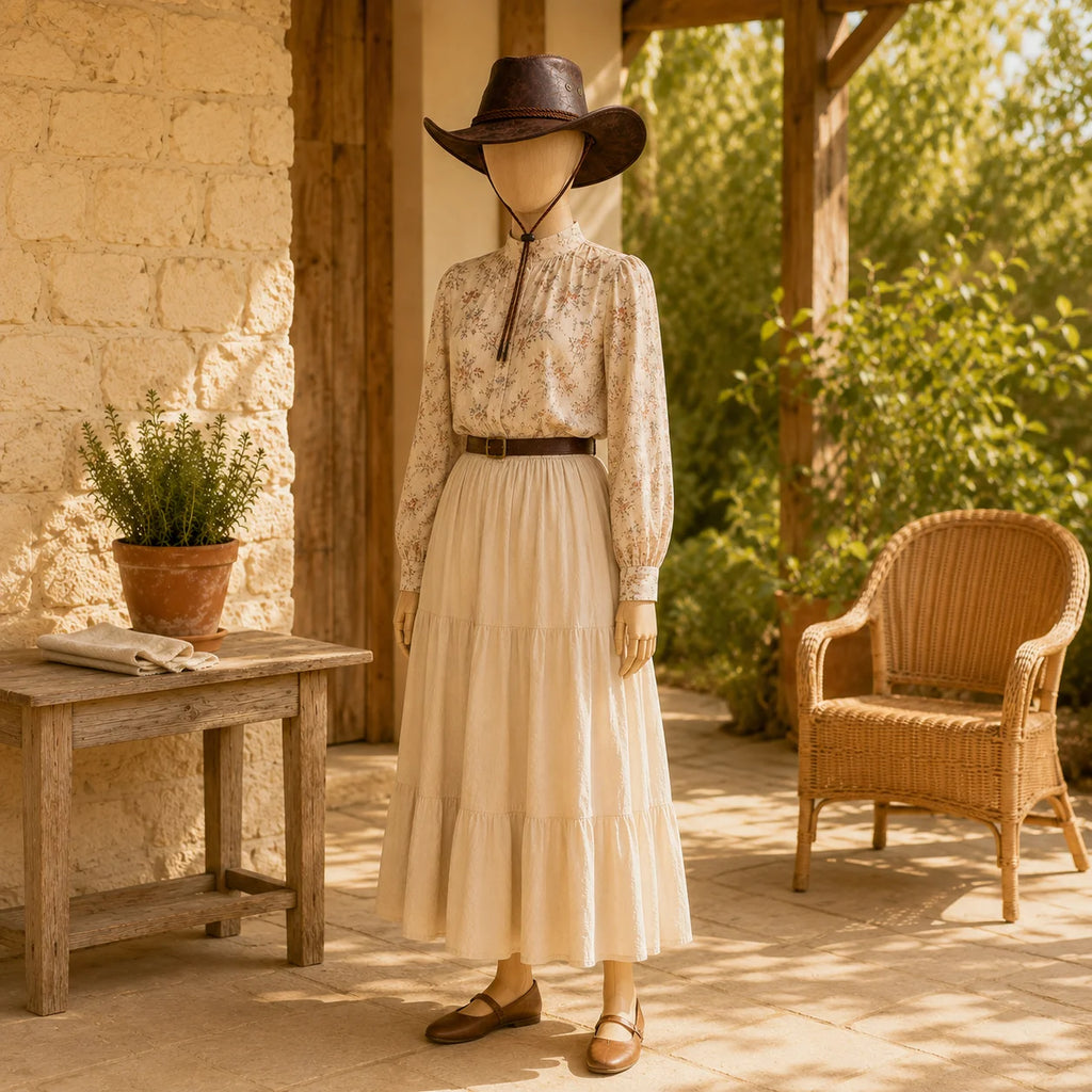 Faux Leather Cowboy Hat with Rolled Brim