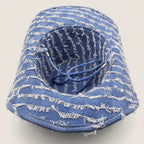atelierbrim Edit No. 19 washed denim cowboy hat, underside interior